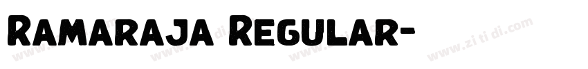 Ramaraja Regular字体转换 Ramaraja Regular字体转换